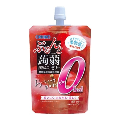 オリヒロ ぷるんと蒟蒻ゼリー スタンディング カロリーゼロ <蜜りんご> 1ケース F21E-586