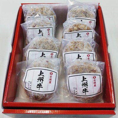 上州牛のハンバーグ (100g×8個セット) F20E-006