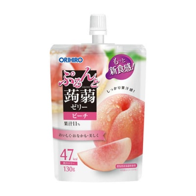 オリヒロ ぷるんと蒟蒻ゼリー スタンディング <ピーチ> 1ケース(48個入) F21E-470
