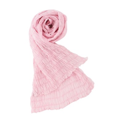 シルクシャーリングマフラー(草木染め):花没薬(ピンク) F20E-065