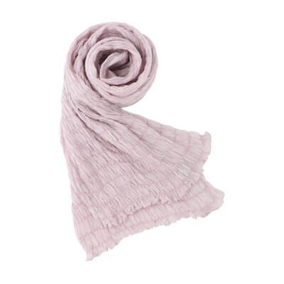 シルクシャーリングマフラー(草木染め):花没薬(紫) F20E-066