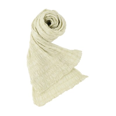 シルクシャーリングマフラー(草木染め):蚕のふん F20E-067