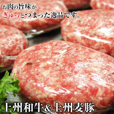 手作り王様のハンバーグ (150g×6個) 豚 銘柄豚 肉 上州麦豚 上州和牛 F20E-954