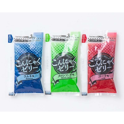 ラムネ・メロンソーダ・コーラこんにゃくゼリー(20g×6個×12袋入)×各1箱 F21E-239