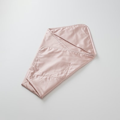 【中わた 富岡産シルク100%】 シルクおくるみ(ベビー) ピンクゴールド F21E-430