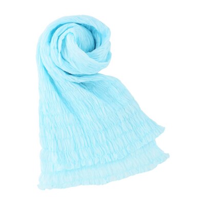 シルクシャーリングマフラー(草木染め):藍の生葉染め F20E-068