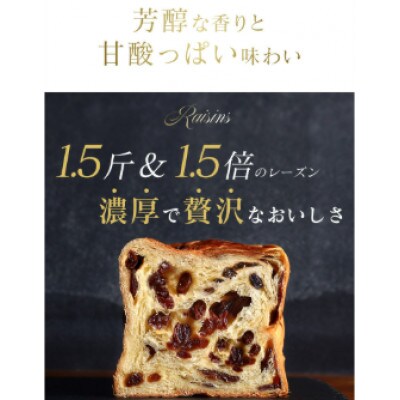 デニッシュ たっぷりレーズン 1.5斤 プレーンデニッシュ 1斤 セット