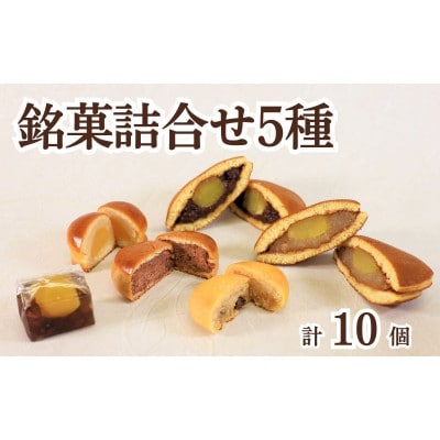 和菓子 銘菓 詰め合わせ5種(石清水・栗名月・男山・月のしずく・栗かのこ)計10個入り 化粧箱入り