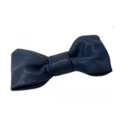 レザーネクタイ (バタフライタイプ) ネイビー 1個 蝶ネクタイ