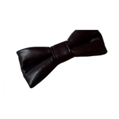 レザーネクタイ (バタフライタイプ) ダークブラウン 1個 蝶ネクタイ