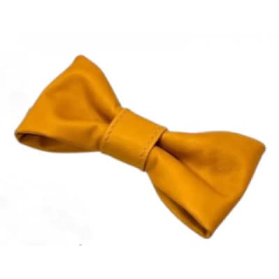 レザーネクタイ (バタフライタイプ) キャメル 1個 蝶ネクタイ