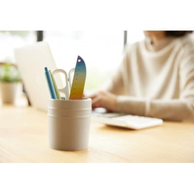 定規&レターオープナー「fish」(グラデーション)【1本】
