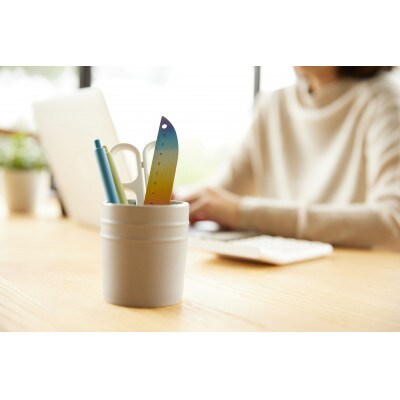 定規&レターオープナー「fish」(グラデーションとグリーン)【各1本】