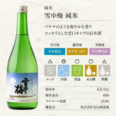 越路乃紅梅・雪中梅・かたふね 720ml 6本セット | 新潟県上越市