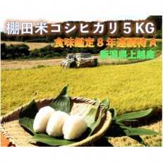 隠れ棚田のコシヒカリ5kg×1袋
