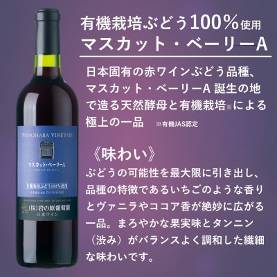 岩の原ワイン　有機栽培ぶどう使用マスカット・ベーリーA