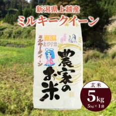 令和4年産「ミルキークイーン」新潟県上越産 玄米5kg(1袋) | ふるさと納税のお礼品