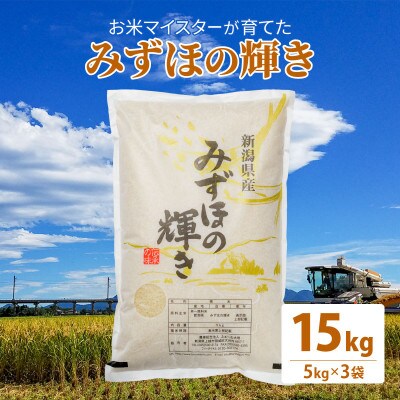 令和5年産 お米マイスターが育てた上越産みずほの輝き 15kg(5kg×3)白米 精米