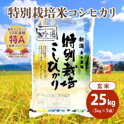 令和5年産|新潟上越三和産|特別栽培米コシヒカリ(従来種)25kg(5kg×5