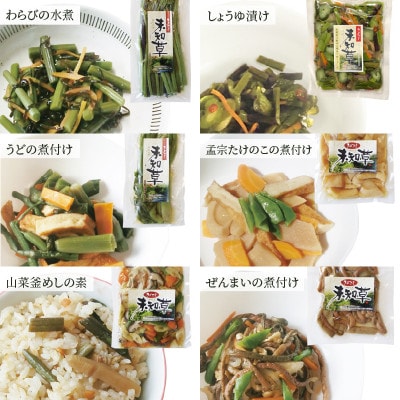 【限定15セット】大人気の未知草ギフトセットB|新潟県上越市清里収穫した山菜加工品