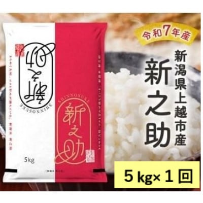 【10月中旬より順次出荷】令和7年産　新潟県上越市産　新之助　白米　5kg