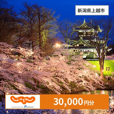 【じゃらんふるさと納税クーポン】 新潟県上越市でつかえる30,000円 クーポン