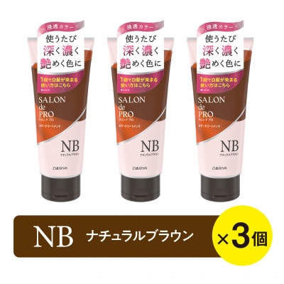 サロン ド プロ カラートリートメント 〈ナチュラルブラウン〉　3個セット　(18375)
