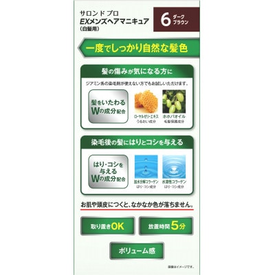 ダリヤ　サロン ド プロ 　EXメンズヘアマニキュア 《ダークブラウン》3個セット