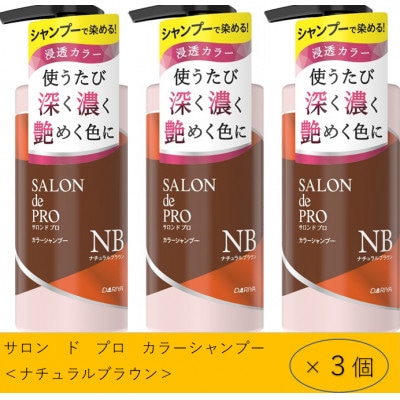 ダリヤ　サロン　ド　プロ　カラーシャンプー&トリートメント《ナチュラルブラウン》各3個セット