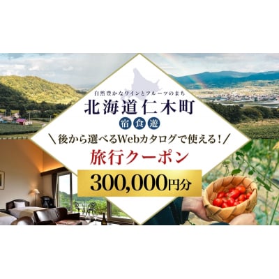 仁木町 後から選べる旅行クーポン(300,000円分)[No.5613-1400]