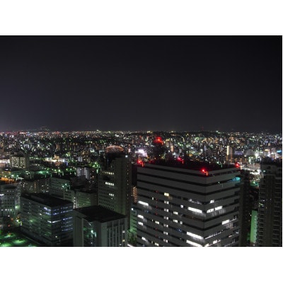 天空ディナーコース(展望券込)2名分【福岡タワー内展望レストランにて優雅なひとときを】 DY03