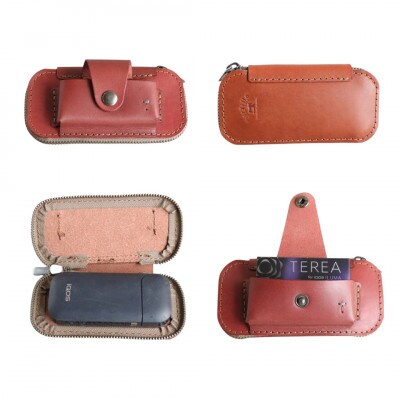 【革工房Japlish】 iQOS・Glo用の本革ケース【ワイン】 EJ18VC01