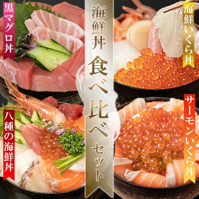 福岡市グルメ 糸島海鮮堂のどんぶり食べ比べ 4食セット GT01