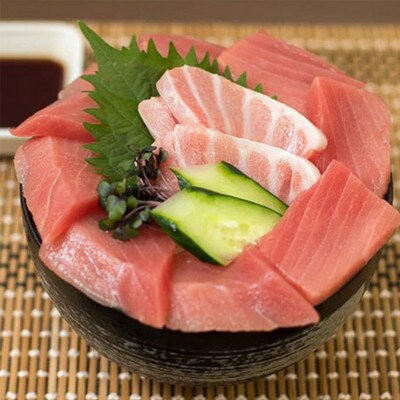 福岡市グルメ 糸島海鮮堂のクロマグロ丼3食セット