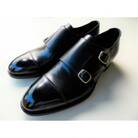 革靴 ダブルモンクストラップ(ハンドソーンウェルテッド製法/博多製造)26cm ET03VC07