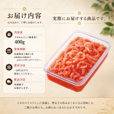 イカめんたいBIGサイズ　400g(福岡市) LN09