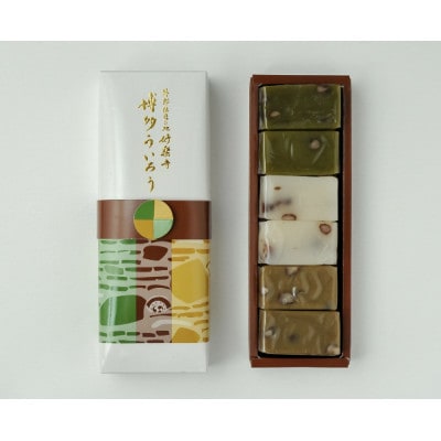 博多ういろう　定番6個入り (抹茶、白餡、ほうじ茶) PZ01