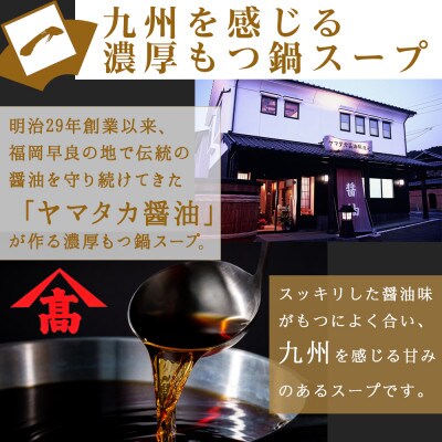 牛もつ鍋セット 濃縮醤油味 4人前(福岡市)