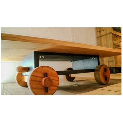 COBA+【MADE IN FUKUOKA CITY】ローテーブルBK　PA05