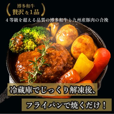 【極】A4等級以上の原料で作った博多和牛入りハンバーグ1.5kg(150g×10個) DR15