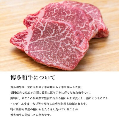 【博多和牛】黒毛和牛特上ヒレステーキ(600g) DR11