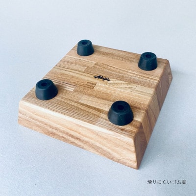 ペットフードテーブル　carving SS(福岡市内製造)(ガラスボウル付き)(福岡市) VL014