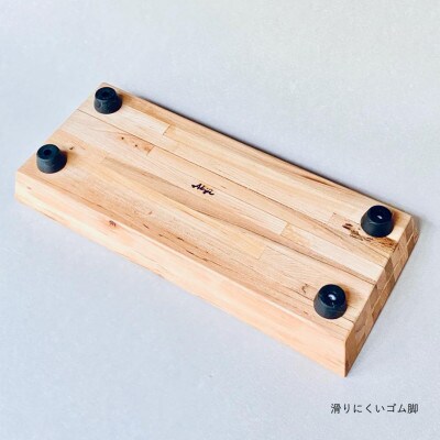 ペットフードテーブル　carving SS 2連(福岡市内製造)(ガラスボウル付き) VL016