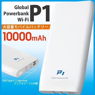 10000mAh モバイルバッテリー P1 [多機能搭載] ABM001