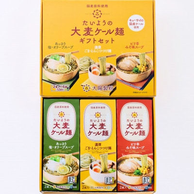 【福岡市】たいようの大麦ケール麺 2食入×6箱セット AED001