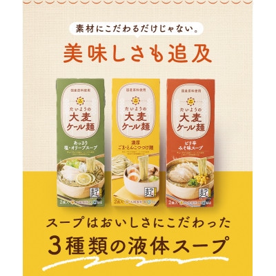 【福岡市】たいようの大麦ケール麺 2食入×6箱セット AED001