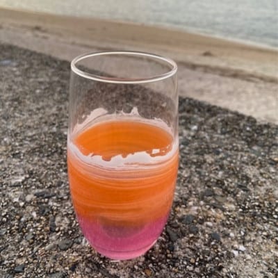 【福岡市】オーシャングラス　1個　420ml【オレンジ系】 ACM002VC04