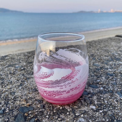 【福岡市】オーシャングラス　1個　330ml【ピンク系】 ACM001VC02