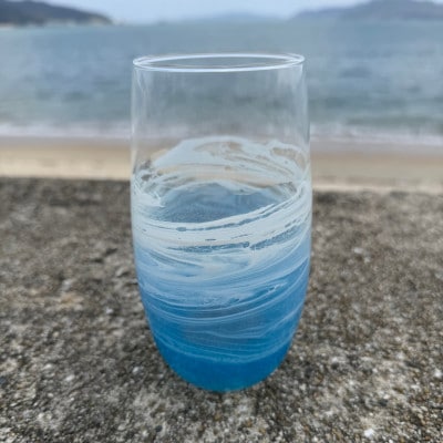 【福岡市】オーシャングラス　1個　420ml【ブルー系】 ACM002VC01