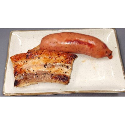 国産豚スペアリブと国産豚骨付きソーセージセット